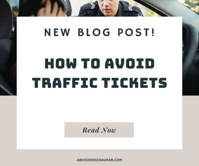 how to avoid traffic tickets