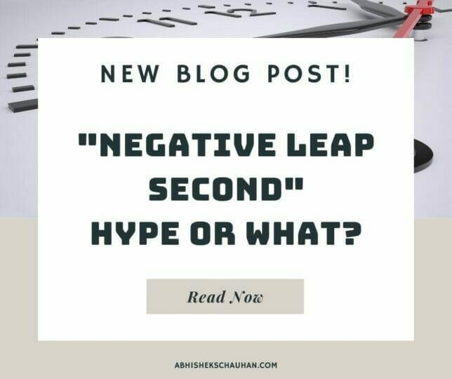 Negative Leap Second