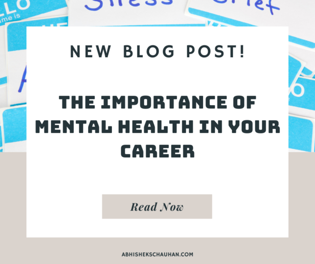 Importance of Mental Health In Your Career