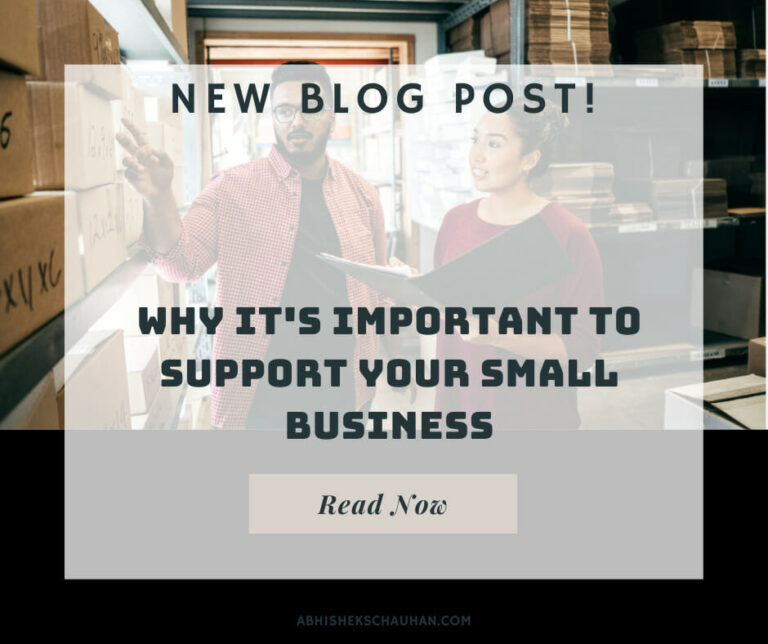 Why It's Important To Support Your Small Business