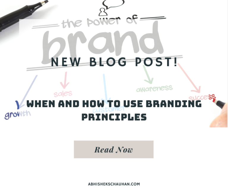 When and How to Use Branding Principles