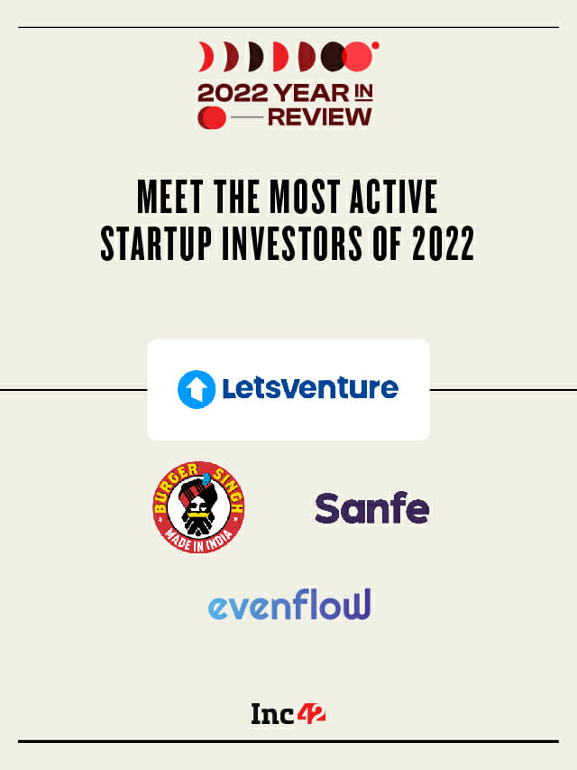 Most Active Indian Startup Investors Of 2022