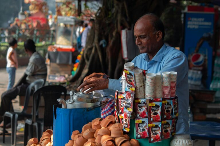 A Man at a Market Stall